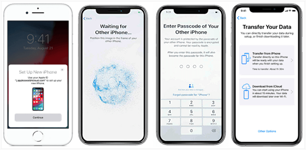 Proceso de traspaso iPhone